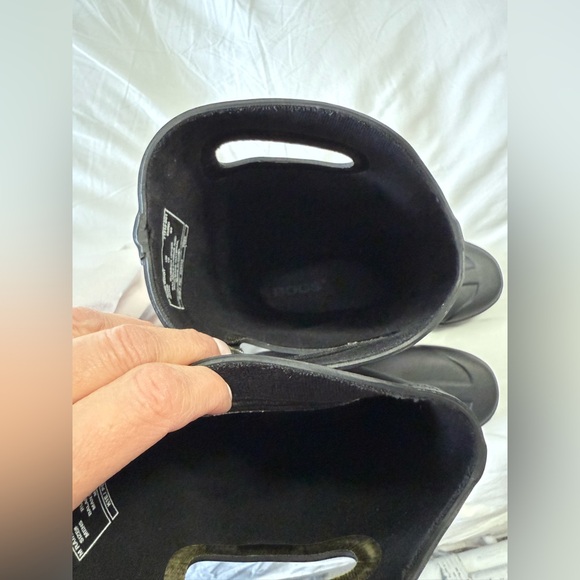 Bogs | Mens SZ 10 | Classic Black Tall Rubber Rain Boots | 525540 - Picture 7 of 12